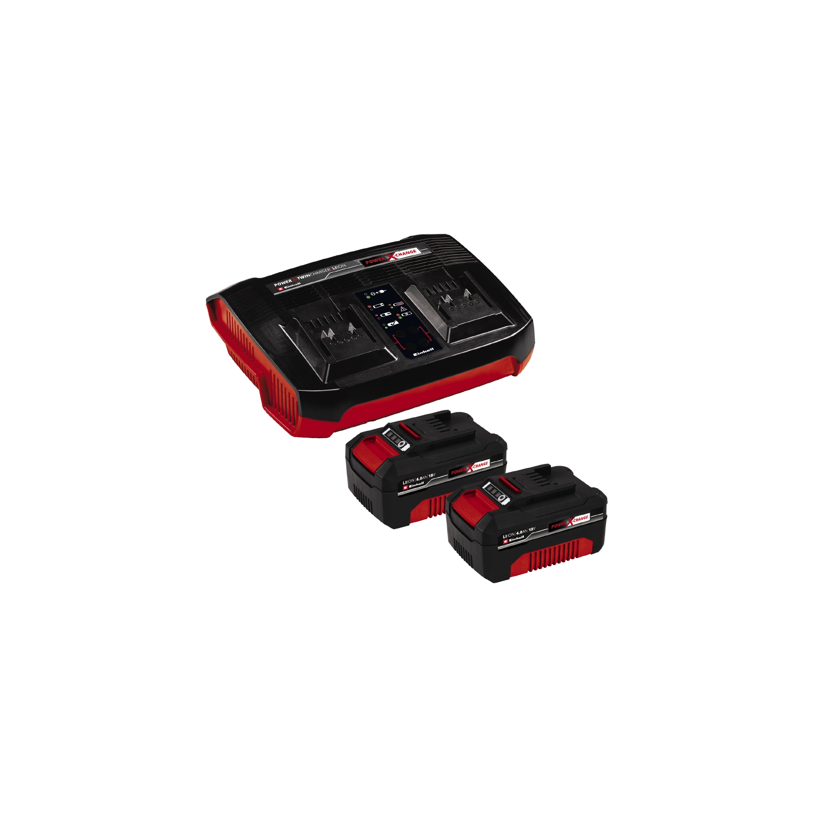 Набор аккумулятор + зарядное устройство Einhell 18V 2x4.0Ah Twincharger Kit (4512112)