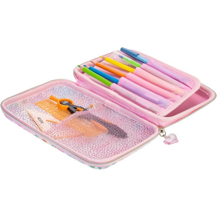 Пенал Cool For School с окошком 1 отделение с органайзером фиолетовый (QT-5750-Purple) изображение 2