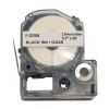 Стрічка для принтера етикеток UKRMARK E-5TBN, 18мм х 8м, black on transparent, совместимая с LC5TBN (900526)