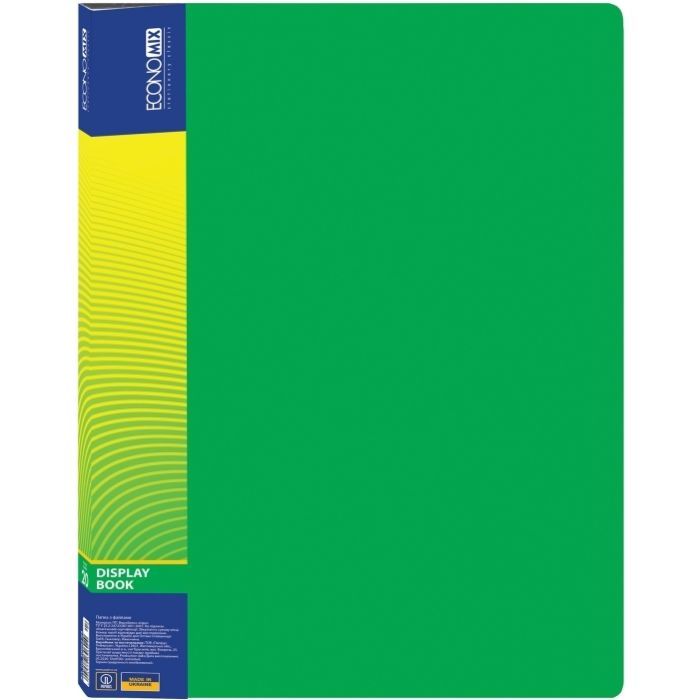 Папка с файлами Economix А4 с 20 файлами, ассорти (E37602)