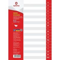 Разделитель страниц Optima А4 пластик, от А до Z, алфавитный (O35813)