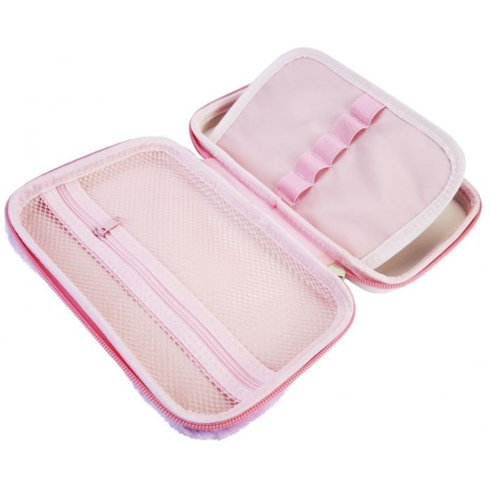 Пенал Cool For School 1 отделение с плюшем и аппликацией Голубой (CF6514-blue) изображение 2