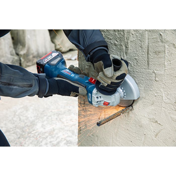 Шліфувальна машина Bosch GWS 180-LI, акум., 18В, 125мм, М14, 1,6кг (без АКБ та ЗП) (0.601.9H9.020) зображення 3