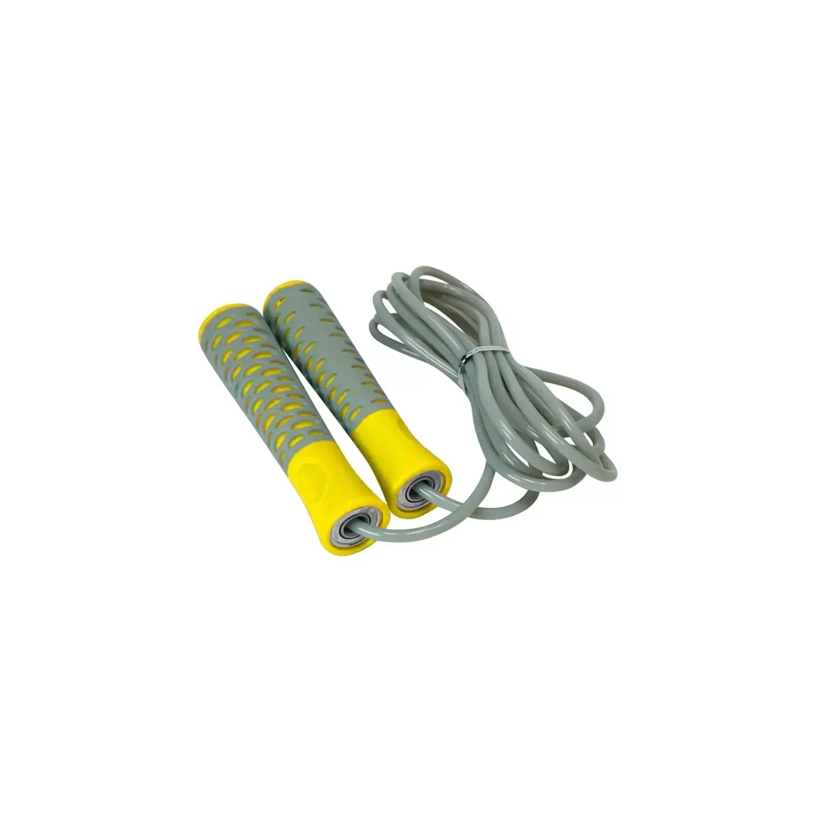 Скакалка PowerPlay 4206 Cіро-жовта (PP_4206_Grey/Yellow) зображення 3
