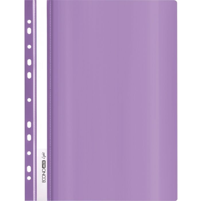 Папка-швидкозшивач Economix А4 Light з перфорації, фіолетова (E38504-12)