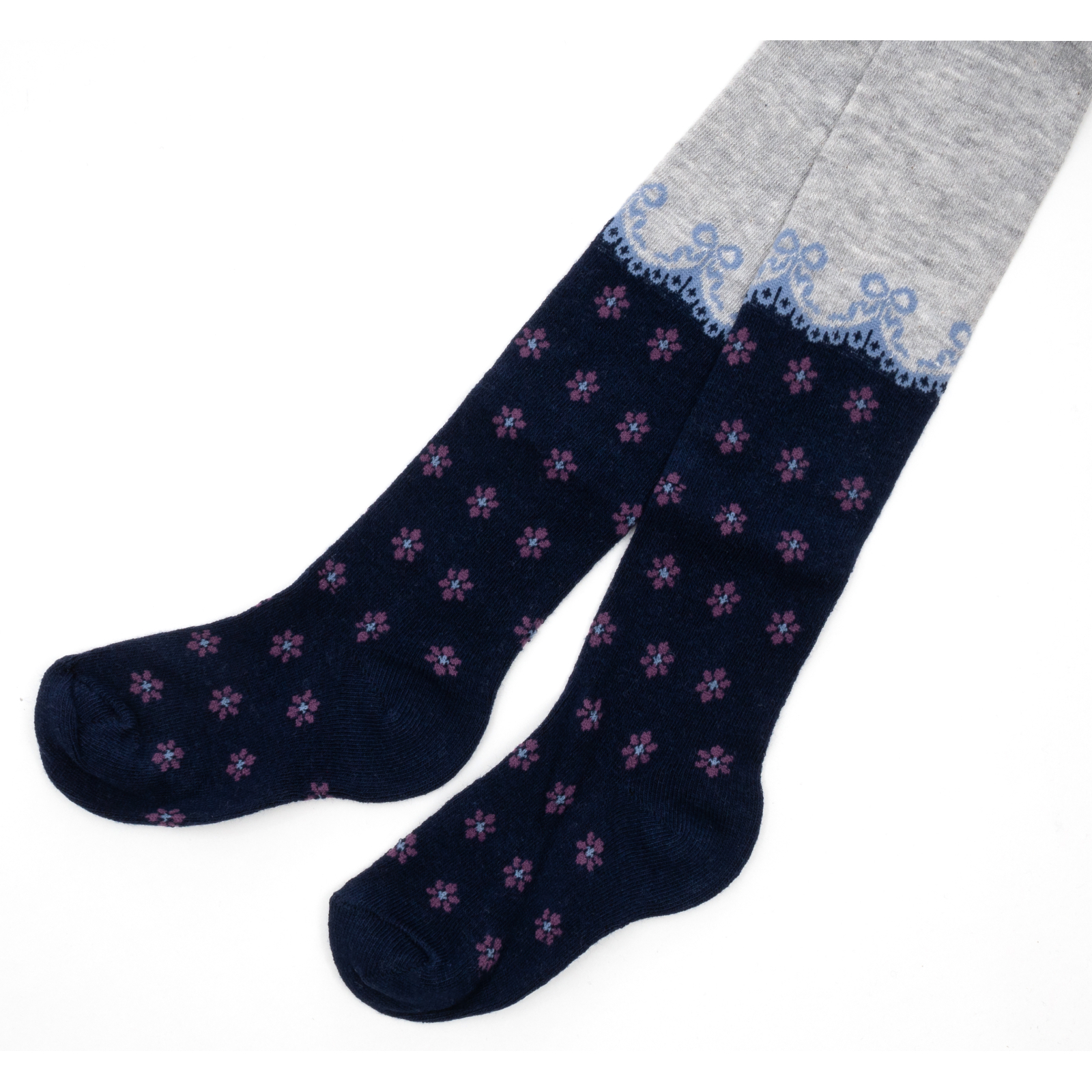 Колготки UCS Socks с цветочками (M0C0301-2289-86G-black) изображение 2