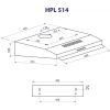 Витяжка кухонна Minola HPL 514 WH зображення 11