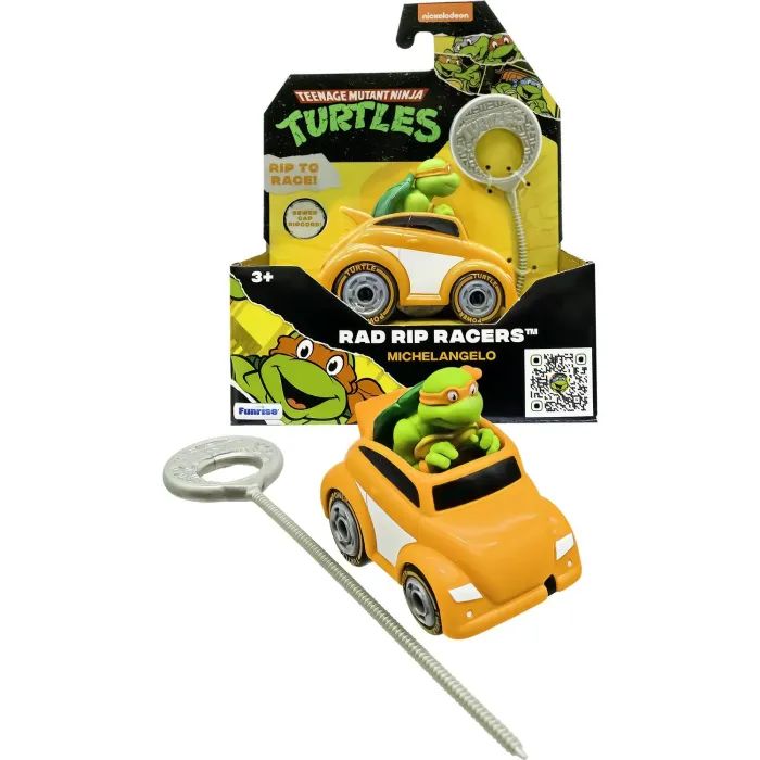 Игровой набор Funrise TMNT Черепашки-ниндзя классические Гонщик с лаунчером Микеланджело (71018) изображение 3