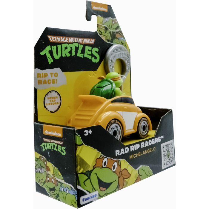 Игровой набор Funrise TMNT Черепашки-ниндзя классические Гонщик с лаунчером Микеланджело (71018) изображение 4