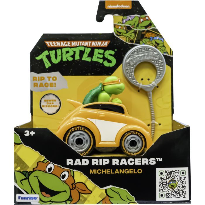 Игровой набор Funrise TMNT Черепашки-ниндзя классические Гонщик с лаунчером Микеланджело (71018) изображение 6