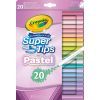 Фломастеры Crayola Supertips (washable) пастельные цвета, 20 шт (58-7517)