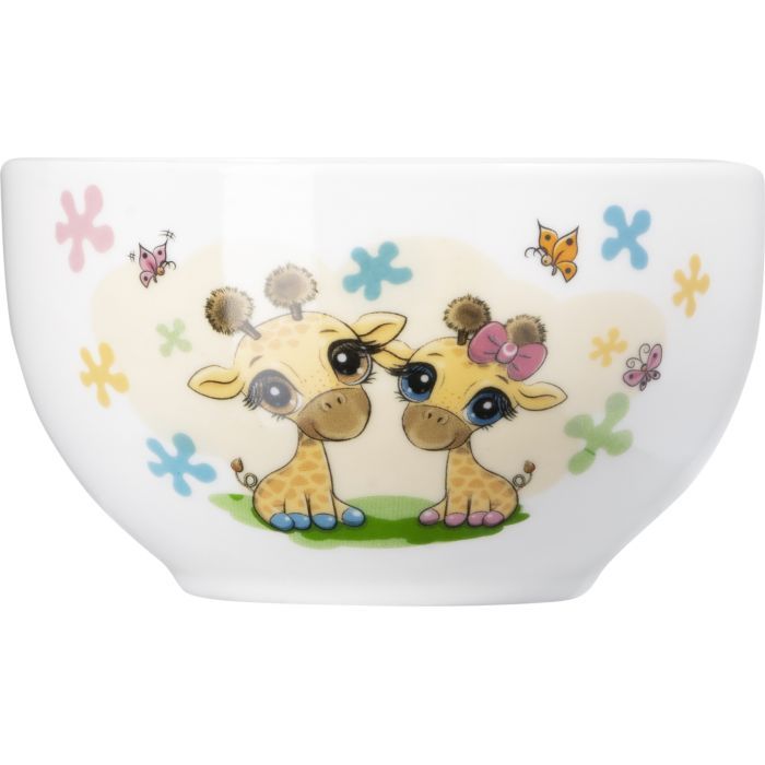 Комплект посуду Ardesto Baby Giraffes порцеляна 3 предмети (AR3452GS) зображення 3