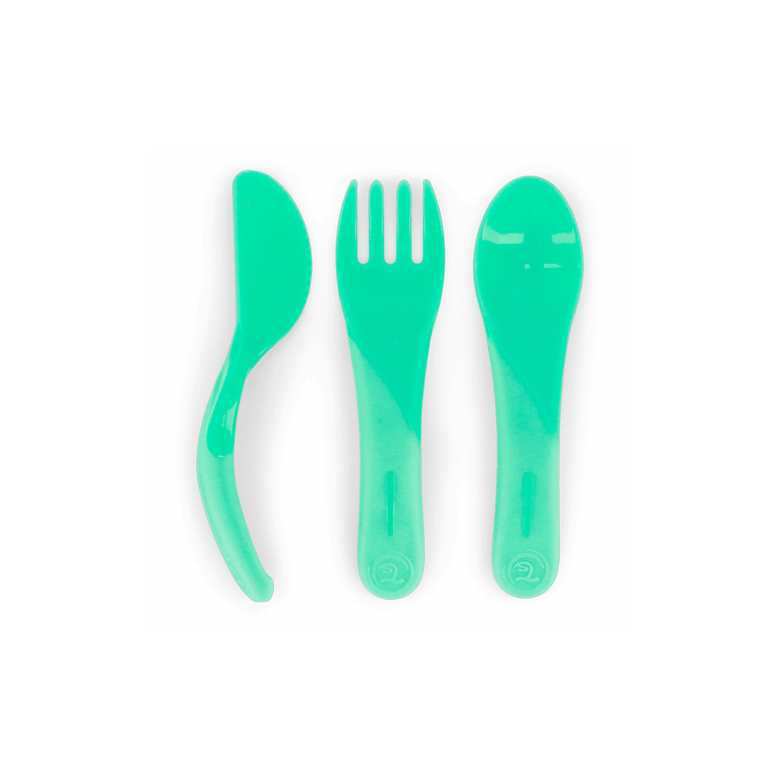 Набор детской посуды Twistshake Pastel Green (ложка+вилка+нож) (78201)