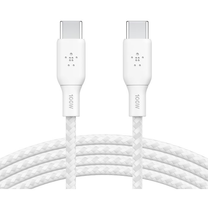 Дата кабель USB-C to USB-C 2.0m 100W black Belkin (CAB014BT2MBK)
