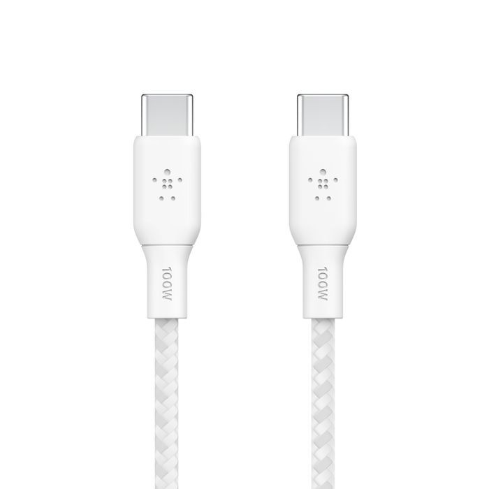 Дата кабель USB-C to USB-C 2.0m 100W black Belkin (CAB014BT2MBK) изображение 2