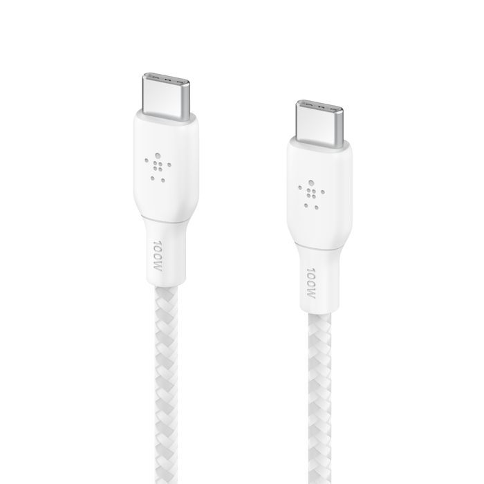 Дата кабель USB-C to USB-C 2.0m 100W black Belkin (CAB014BT2MBK) изображение 3