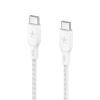 Дата кабель USB-C to USB-C 3.0m 100W white Belkin (CAB014BT3MWH) изображение 3