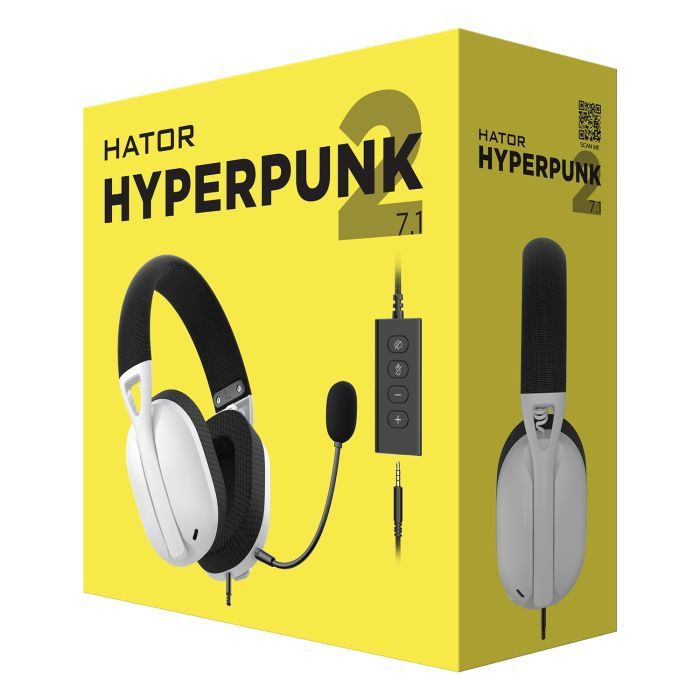 Наушники Hator Hyperpunk 2 USB 7.1 Black/White (HTA-846) изображение 6