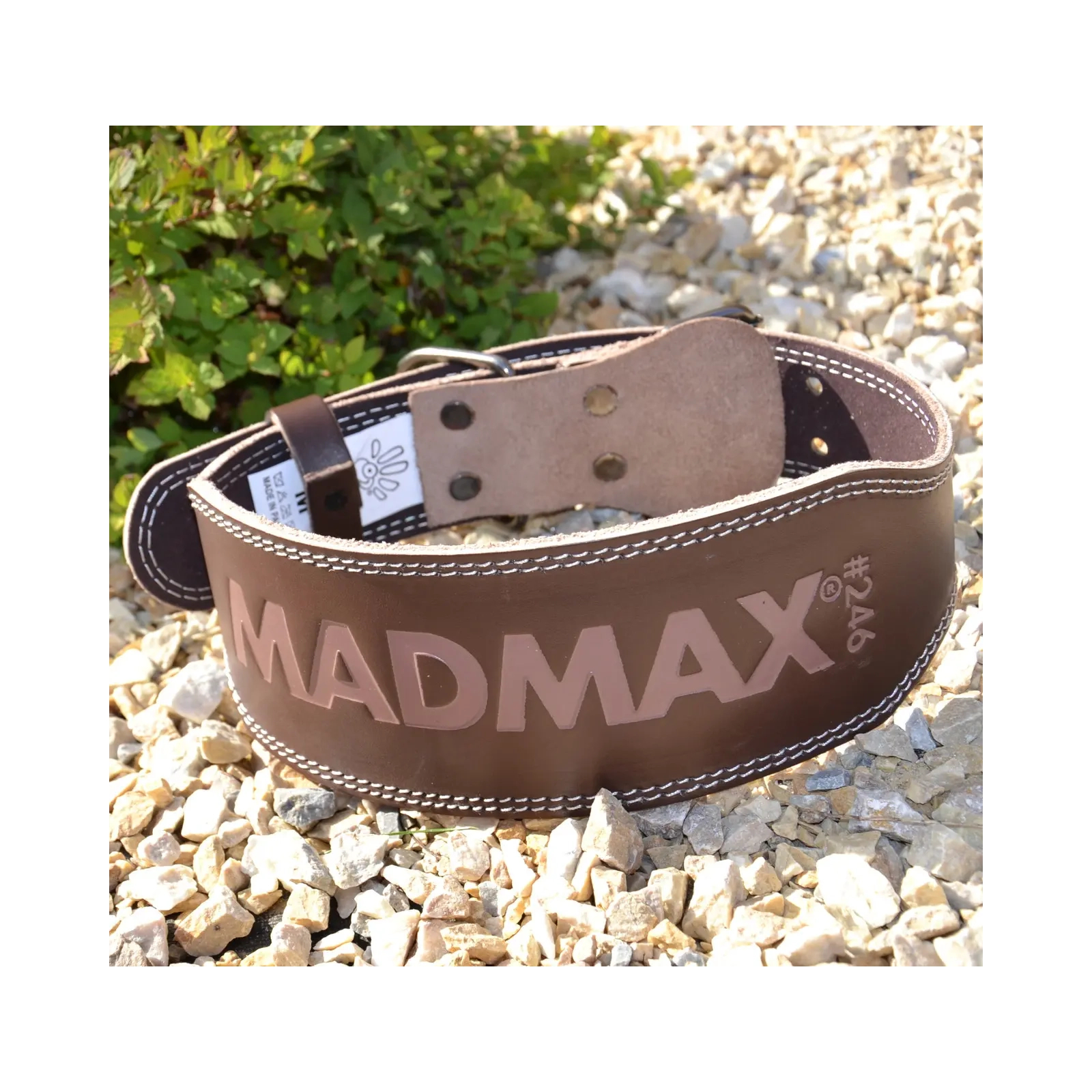 Атлетический пояс MadMax MFB-246 Full leather шкіряний Chocolate Brown M (MFB-246_M) изображение 2