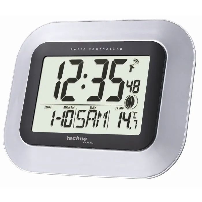 Настенные часы Technoline WS8005 Silver/Black (DAS301208)
