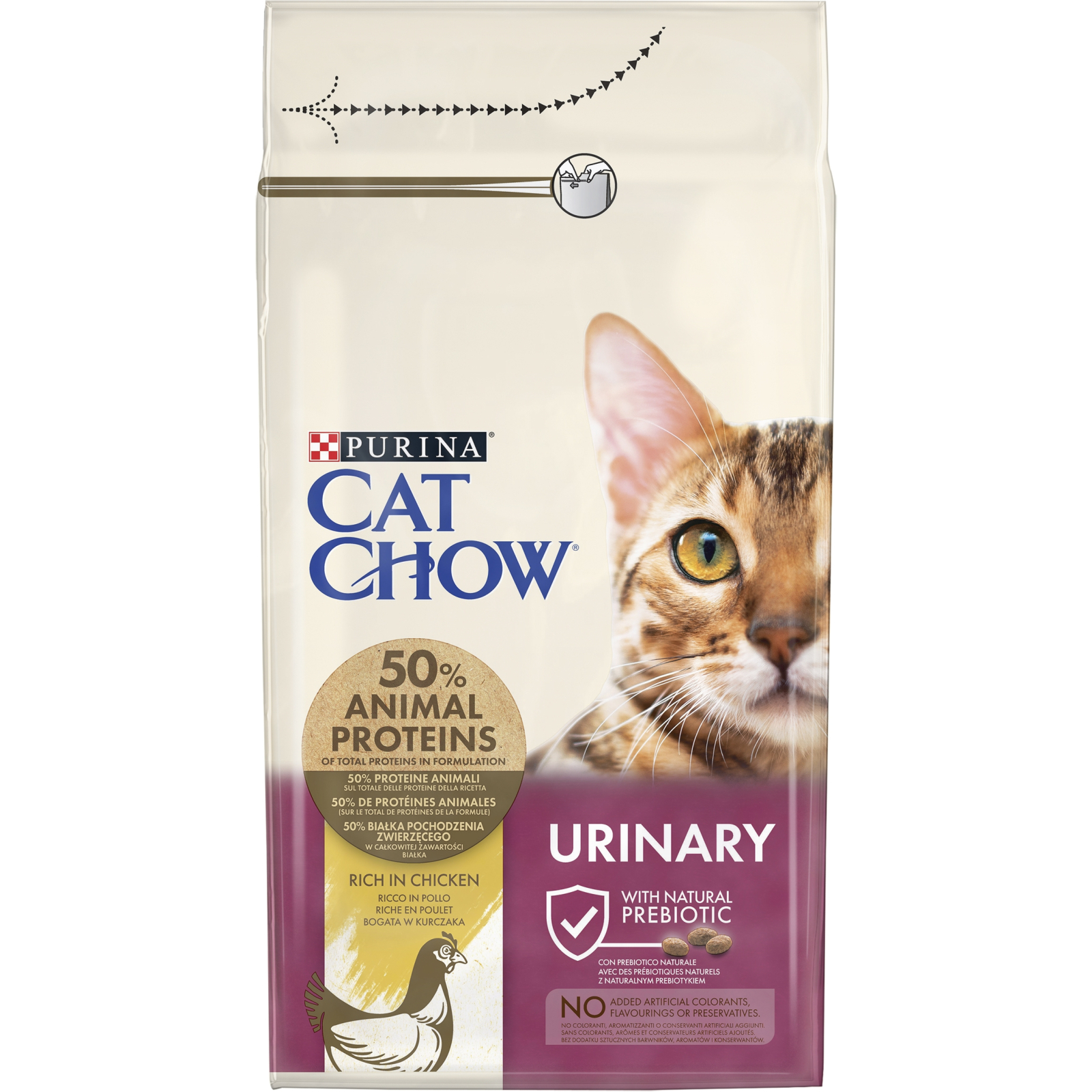 Сухий корм для кішок Purina Cat Chow Urinary Tract Health з куркою 1.5 кг (5997204514387)