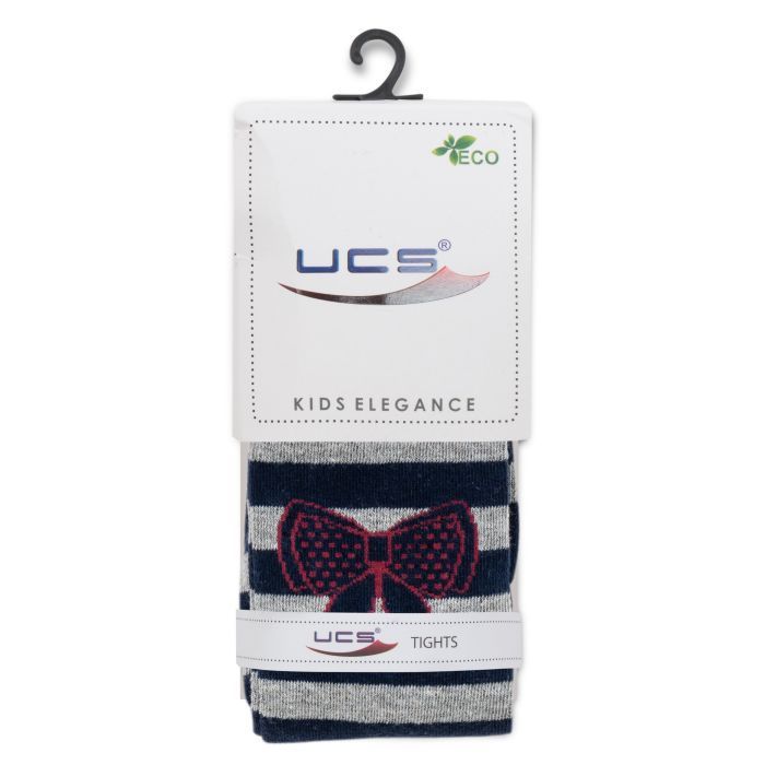 Колготки детские UCS Socks с бантом (M0C0301-2183-7G-gray) изображение 3