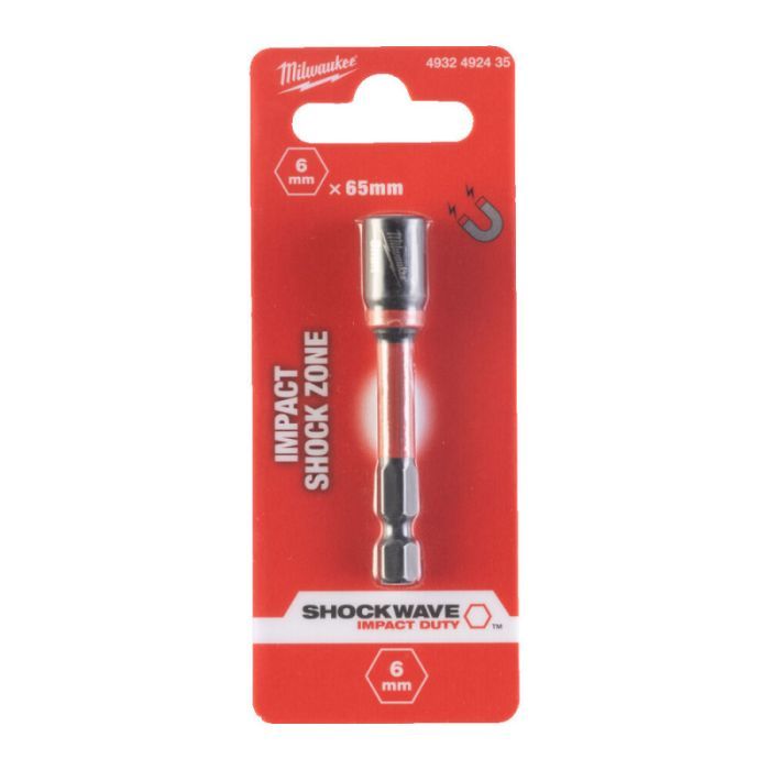 Головка магнитная Milwaukee 1/4", шестигранная, 7 мм Shockwave, ударопрочная (4932492437) изображение 2