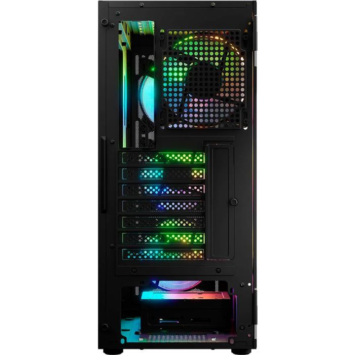 Корпус для ПК Logic concept PORTOS MESH+GLASS ARGB fans 4x120mm BLACK (AT-PORTOS-10-0000000-0002) изображение 10