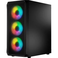 Корпус для ПК Logic concept PORTOS MESH+GLASS ARGB fans 4x120mm BLACK (AT-PORTOS-10-0000000-0002) зображення 2