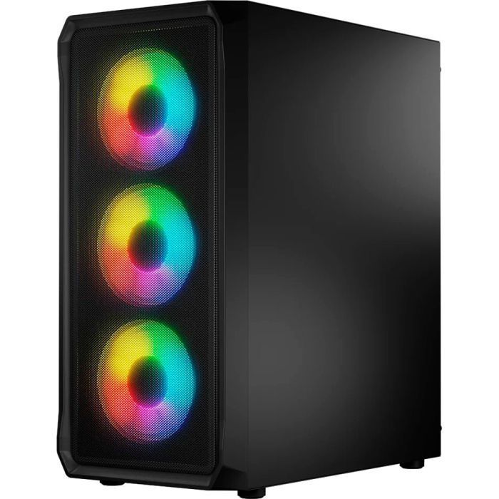 Корпус для ПК Logic concept PORTOS MESH+GLASS ARGB fans 4x120mm BLACK (AT-PORTOS-10-0000000-0002) изображение 2