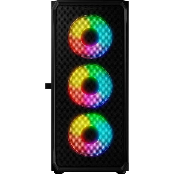 Корпус для ПК Logic concept PORTOS MESH+GLASS ARGB fans 4x120mm BLACK (AT-PORTOS-10-0000000-0002) изображение 3