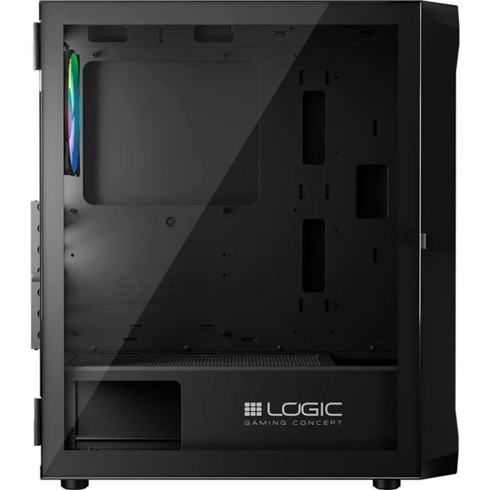 Корпус для ПК Logic concept PORTOS MESH+GLASS ARGB fans 4x120mm BLACK (AT-PORTOS-10-0000000-0002) изображение 5