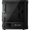 Корпус для ПК Logic concept PORTOS MESH+GLASS ARGB fans 4x120mm BLACK (AT-PORTOS-10-0000000-0002) изображение 5