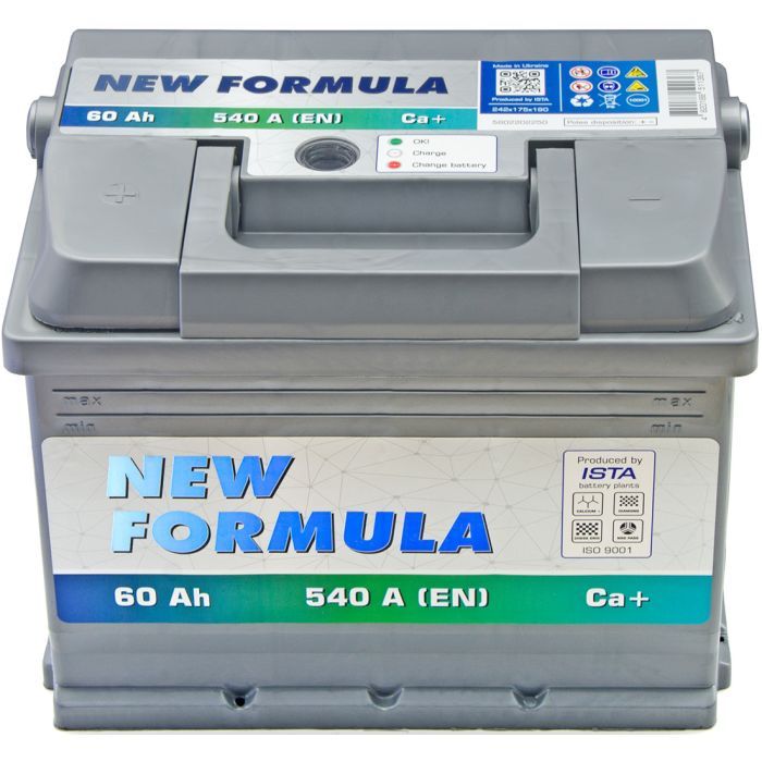 Аккумулятор автомобильный NEW FORMULA 60Ah (+/-) 540EN (5602202250) изображение 3