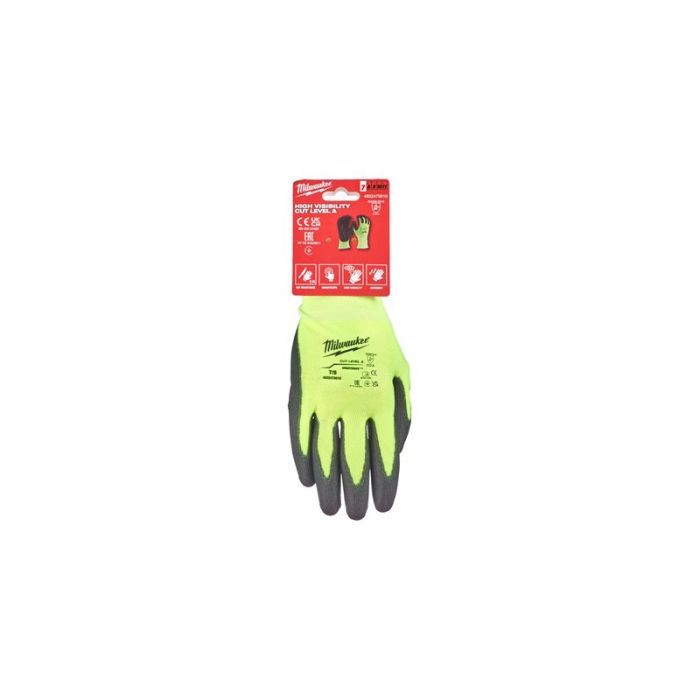 Защитные перчатки Milwaukee Hi-Vis Cut размер XXL/11, 12 пар (4932492917) изображение 3