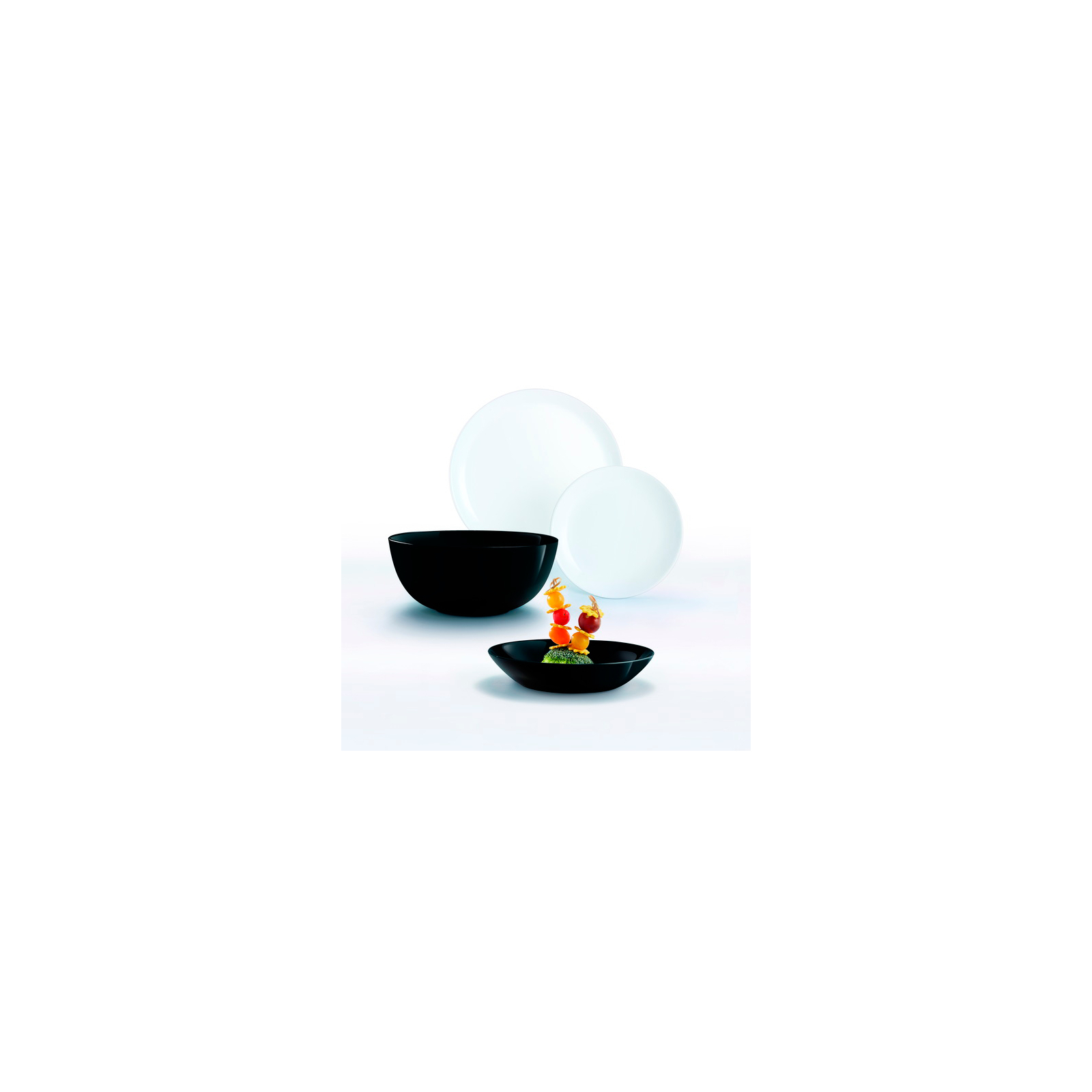 Столовий сервіз Luminarc Diwali ЧорнеБіле 19 предметів (P4360) зображення 9