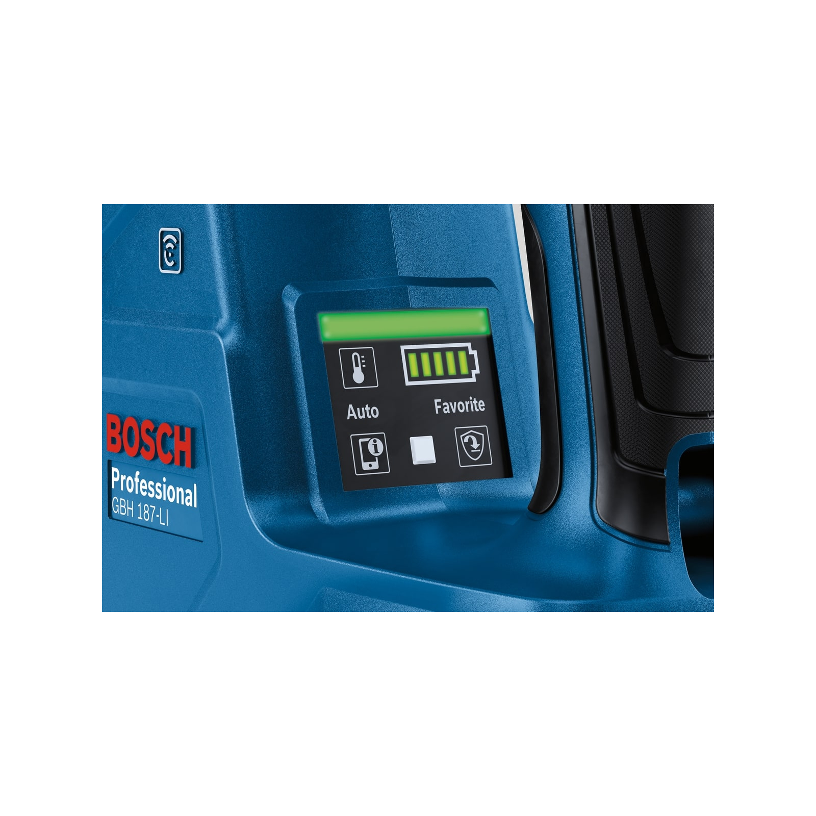 Перфоратор Bosch GBH 187-LI Professional 18 В, SDS-Plus, 2.4 Дж, 980 об/хв (без АКБ та ЗП) (0.611.923.020) зображення 9