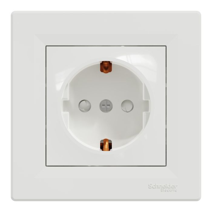 Розетка Schneider Electric ASFORA со штор. антрацит (EPH2900271)