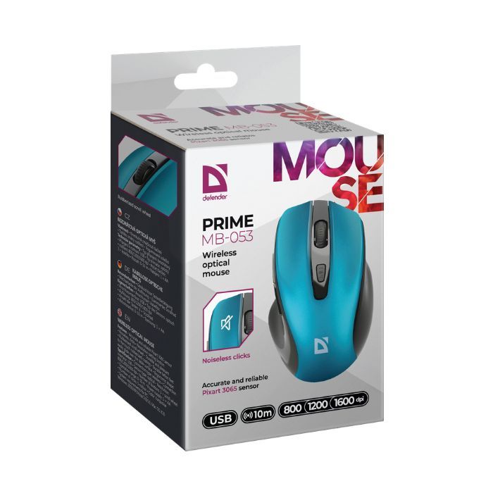 Мышка Defender Prime MB-053 Silent Wireless Red (52052) изображение 3