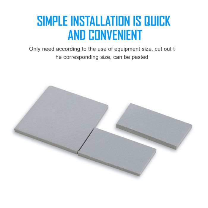 Термопрокладка Zezzio Thermal Pad 12.8 W/mK 85х45x2 мм зображення 3