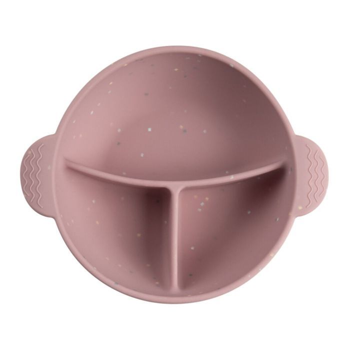 Тарелка детская Canpol babies DOTS силиконовая на присоске с секциями (51/403_pin) изображение 3