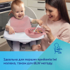 Тарелка детская Canpol babies DOTS силиконовая на присоске с секциями (51/403_pin) изображение 5