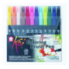 Художественный маркер KOI набор Coloring Brush Pen, 12 цветов (084511391772)