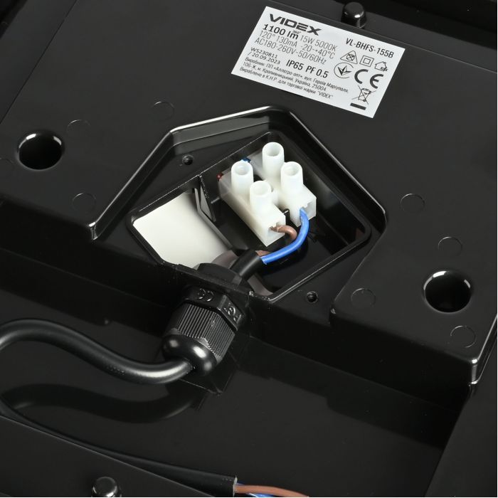 Світильник Videx ART IP65  15W 5000K Black (VL-BHFS-155B) зображення 3