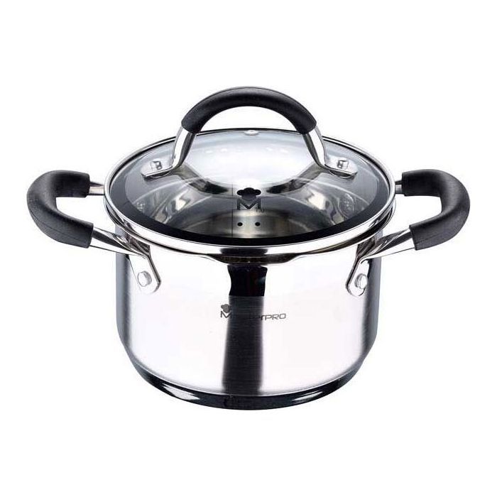 Кастрюля MasterPro Foodies collection висока з кришкою 1,8 л (BGMP-1504-BK)