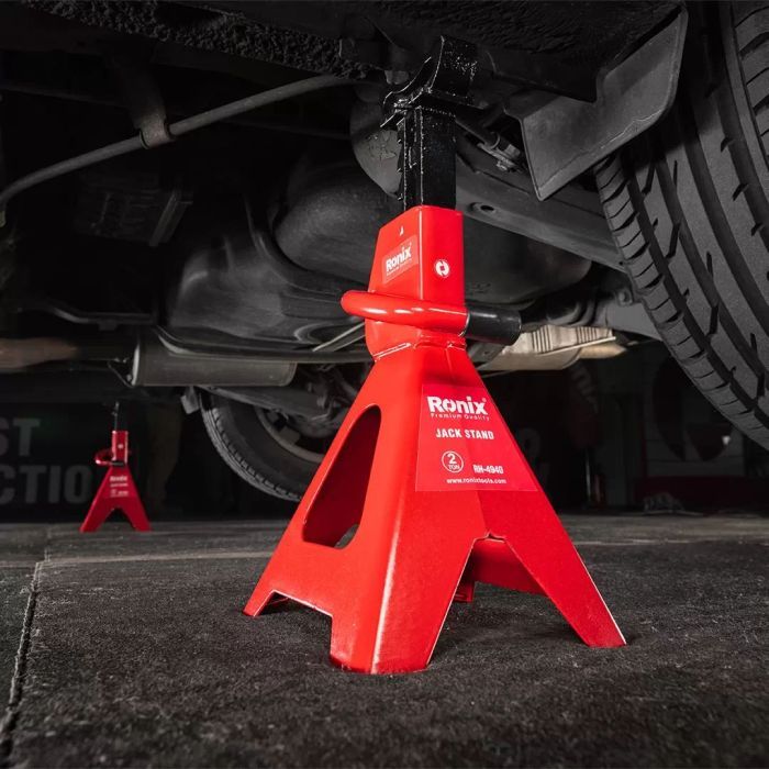 Домкрат Ronix комплект 2 шт домкар-підставка, 2т (RH-4940) зображення 8