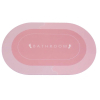 Килимок для ванної Stenson суперпоглинаючий 50 х 80 см овальний світло-рожевий (R30940 l.pink) зображення 3