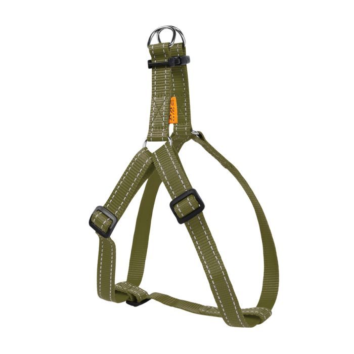 Шлея для собак Dog Extreme з нейлону регульована Ш 20 мм В:50-80 см хакі (066731) зображення 2