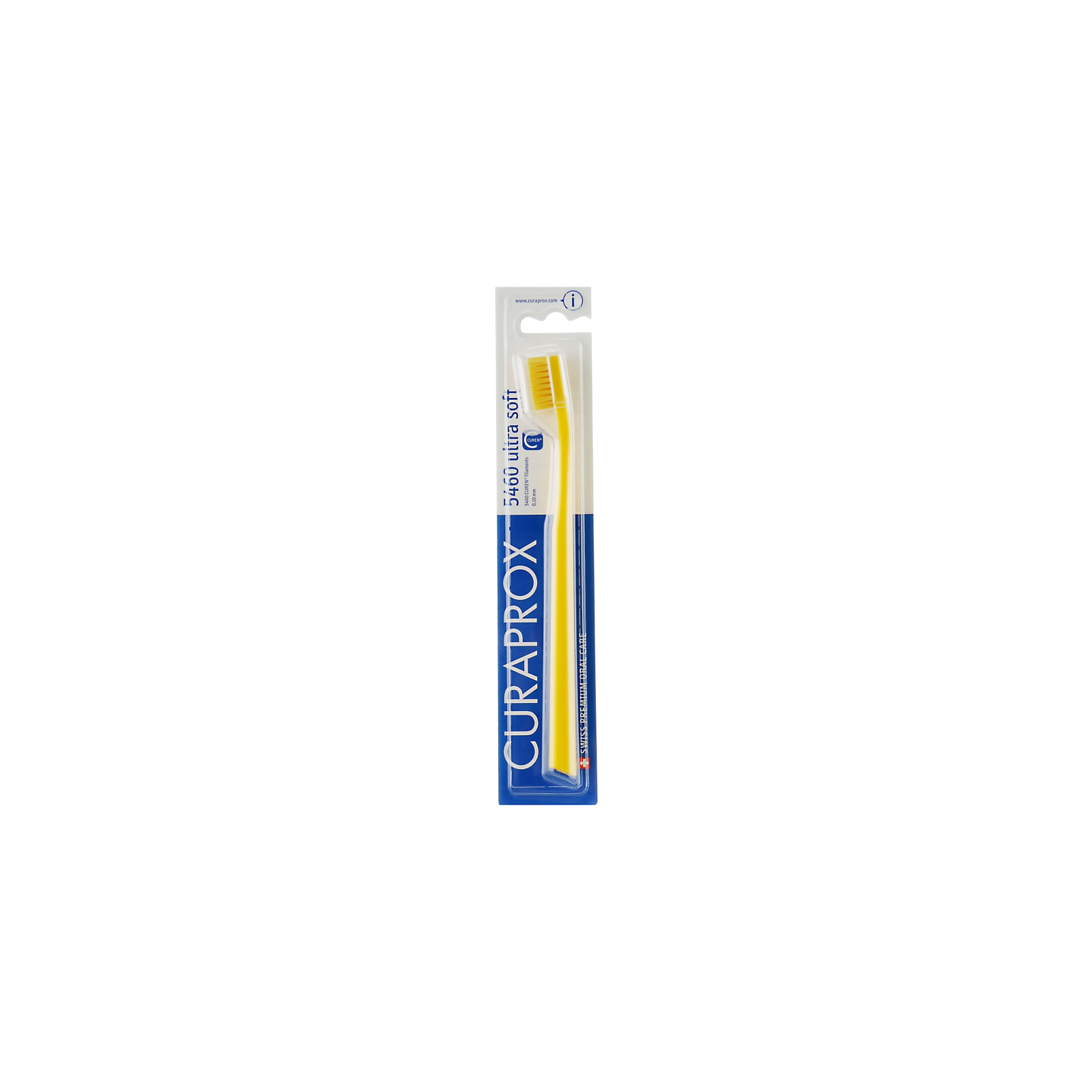 Зубная щетка Curaprox CS 5460 Ultra Soft Ультрамягкая D 0.10 мм Желтая с желтой щетиной (CS 5460-03)