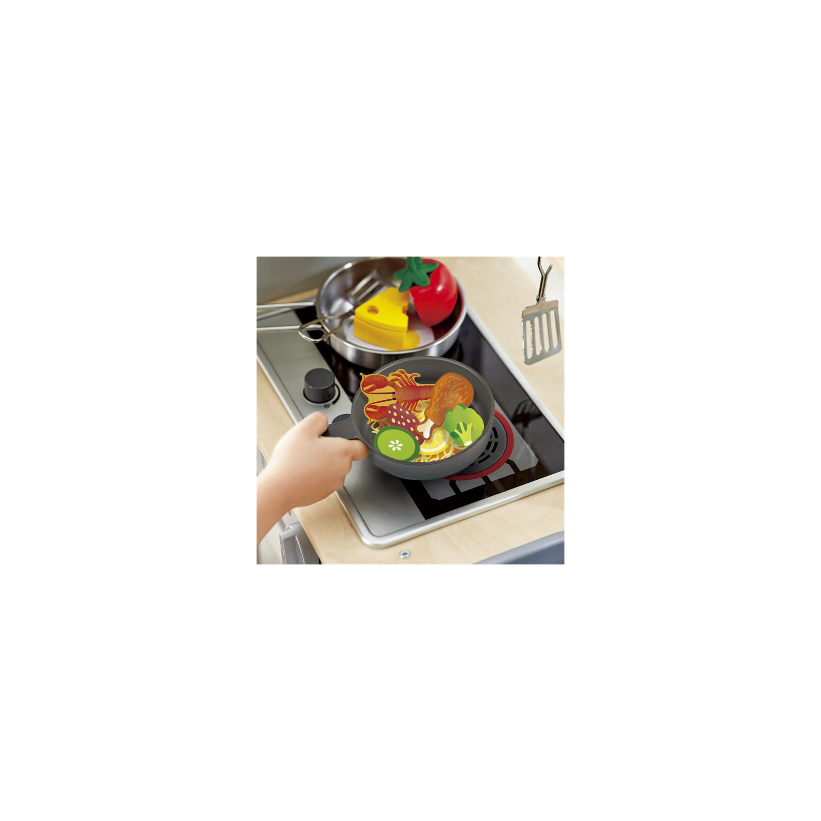Игровой набор Hape Детская кухня с оборудованием и продуктами (E3178) изображение 6